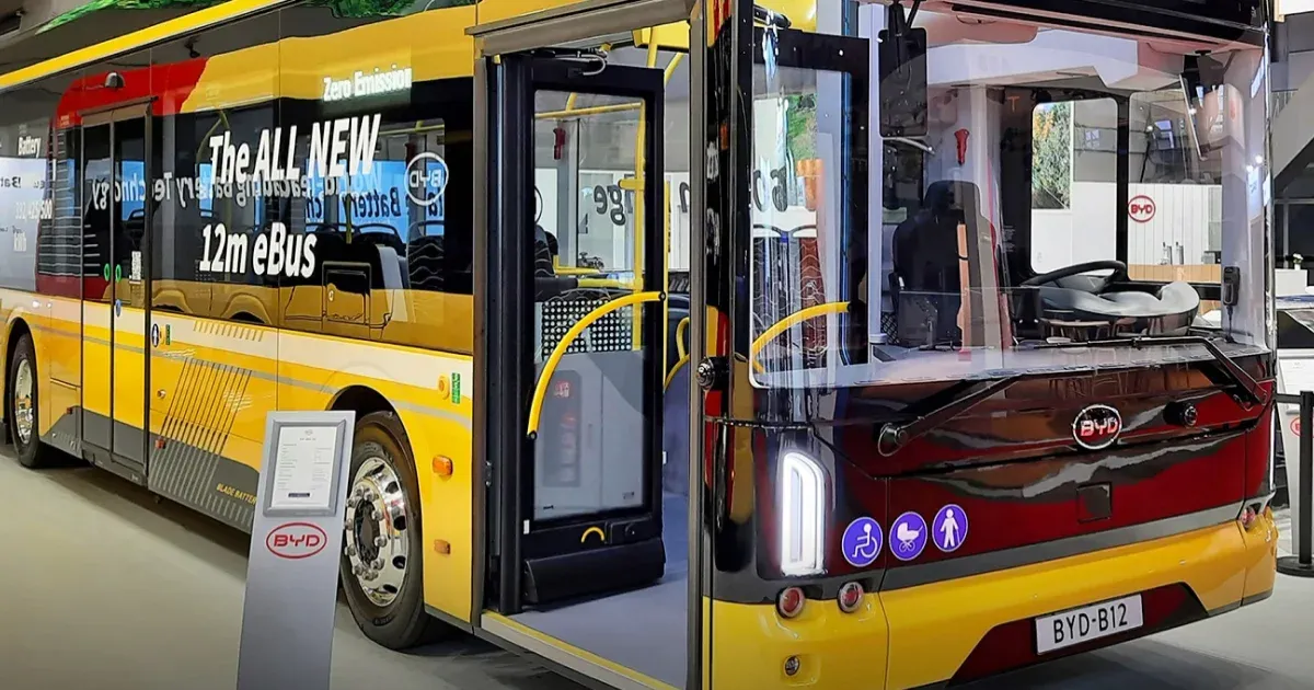 Hetven elektromos BYD-busz érkezik Budapestre 2026-tól