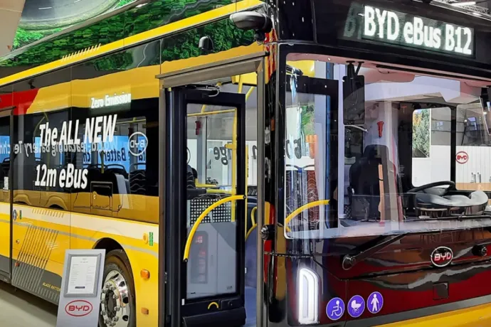 Hetven elektromos BYD-busz érkezik Budapestre 2026-tól