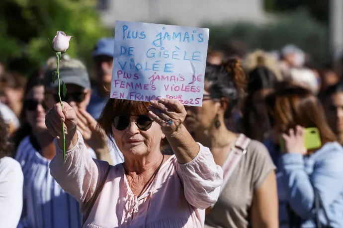 Gisèle Pélicot-ért és a szexuális erőszak más áldozataiért tartottak csendes felvonulást Franciaországban