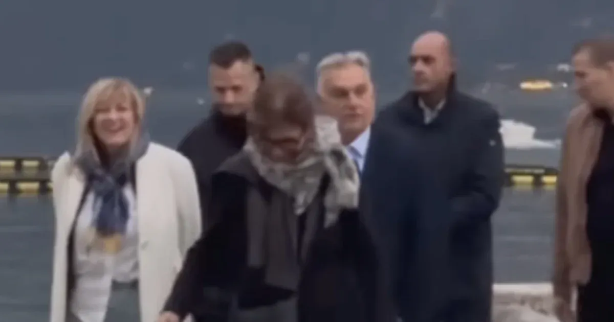 Halvacsorát fogyasztott Orbán egy olasz tó mellett Schmidt Máriával