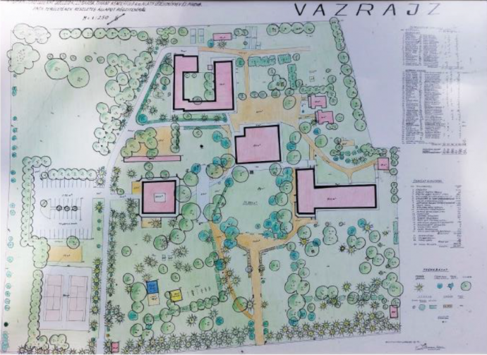 A kiírásban szereplő helyszínrajzi elrendezés
