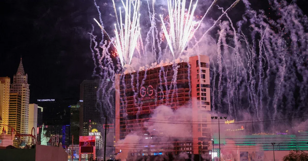 Egy hotel felrobbantásából csináltak show-t Las Vegasban