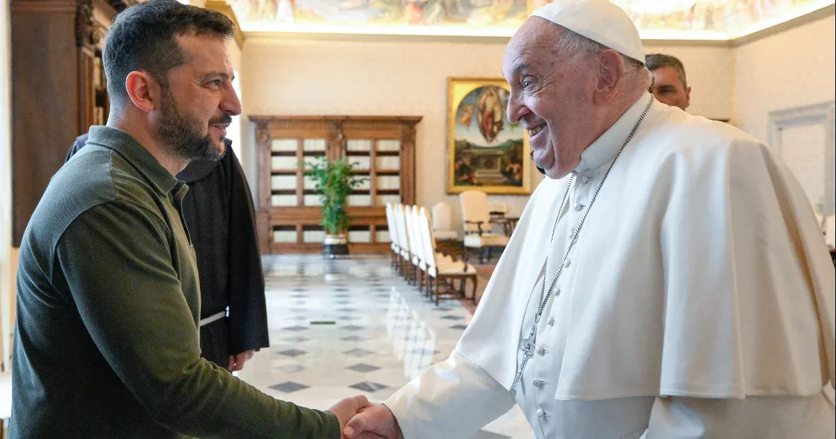 A Vatikánba látogatott Volodimir Zelenszkij