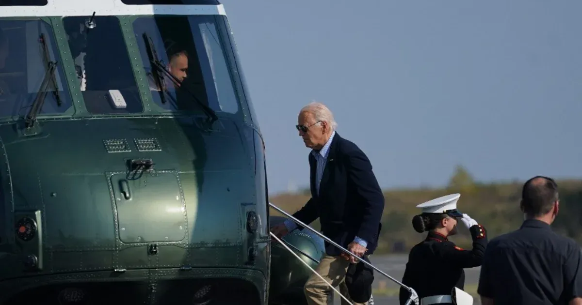 Joe Biden a hurrikán sújtotta Floridába repült