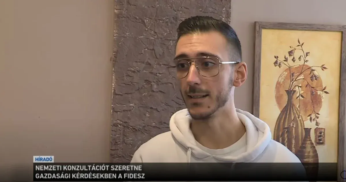 A közmédia zalaegerszegi volt operatőrét kérdezték meg az M1 híradójában arról, miért fontos a kormány új lakhatási programja