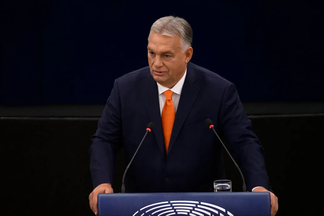 Orbán Viktor a Millenárison tart beszédet október 23-án