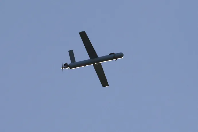 Un dron de Hezbolá que sobrevolaba el norte de Israel fue neutralizado por la defensa aérea - Fotografía: Galaa Merhi/AFP