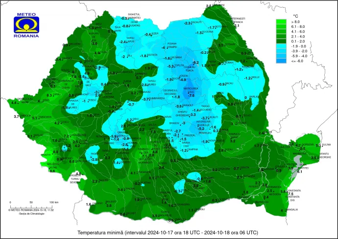 Forrás: meteoromania.ro