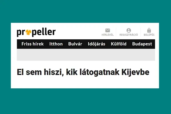 3. Valóban hihetetlen a Kijevbe látogató vendégek személye?