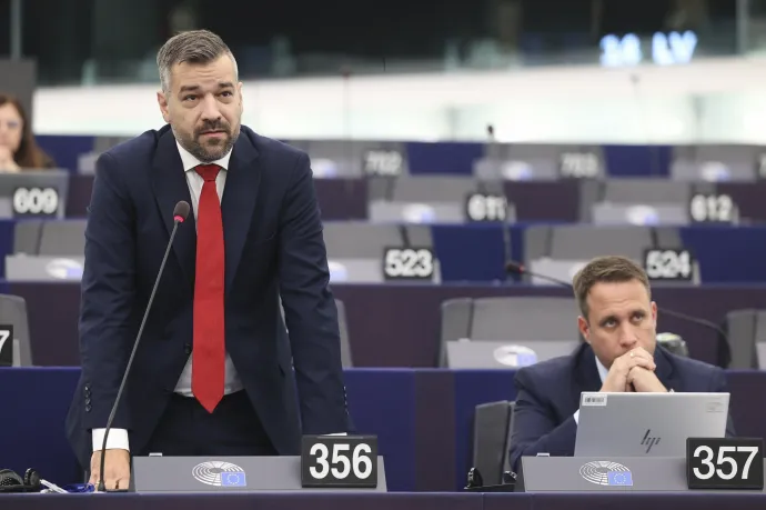 László András az Európai Parlament 2024. október 22-i vitáján Strasbourgban – Fotó: Alexis Haulot / Európai Parlament / Európai Unió 