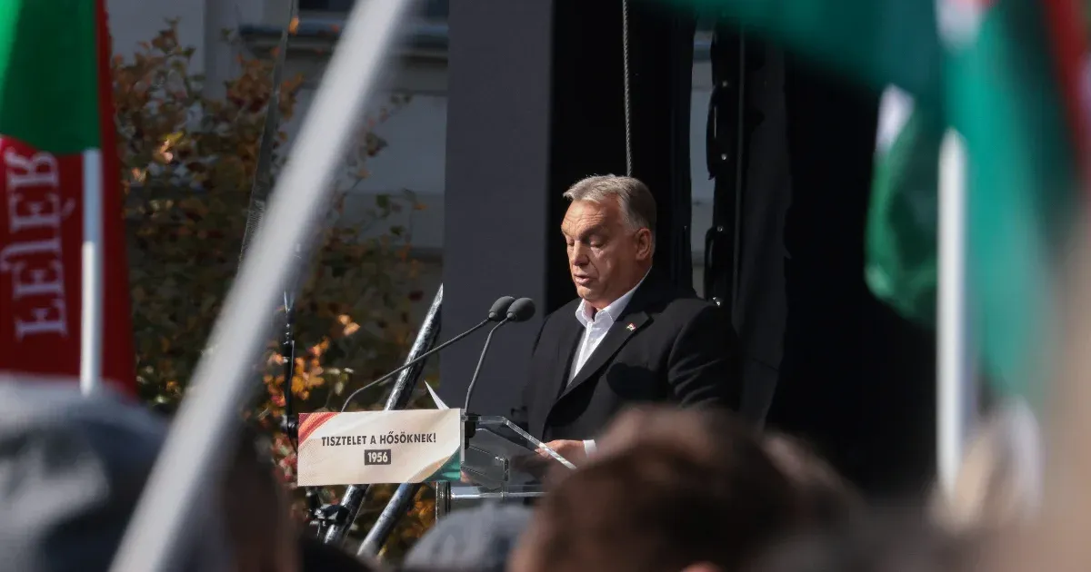 Orbán Viktornak október 23-ról most „a brüsszeli bábkormány” és Magyar Péter jutott az eszébe