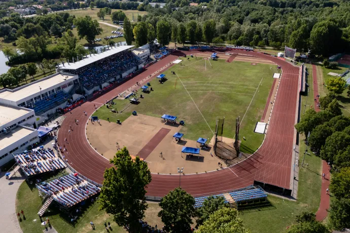 A Gyulai István Memorial nemzetközi atlétikai verseny helyszíne, a Bregyó Sportközpont Székesfehérváron, 2024. július 9-én – Fotó: Vasvári Tamás / MTI