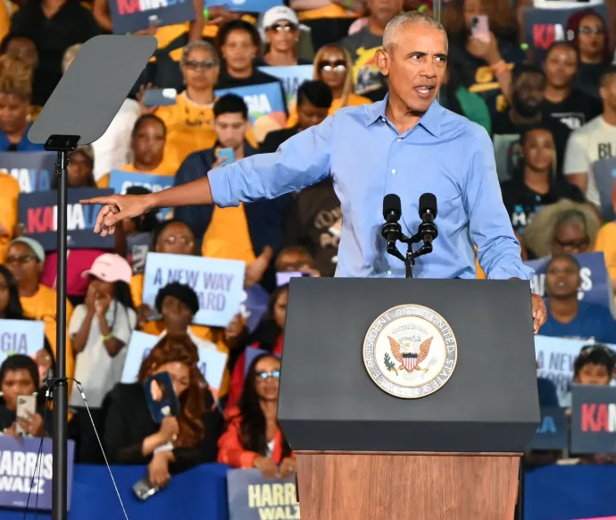 Barack Obama Georgiában 2024. október 24- én – Fotó: Kyle Mazza / Kyle Mazza / NurPhoto