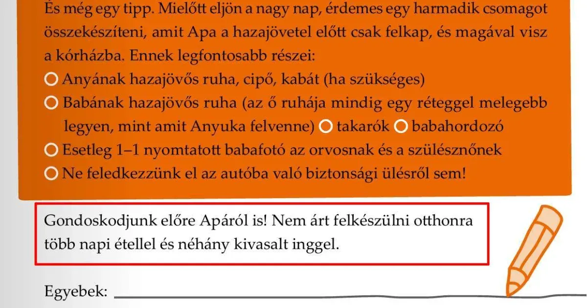 Felháborodást okozott egy védőnői kiadvány, hogy a kismamák a szülés előtt gondoskodjanak az apáról is