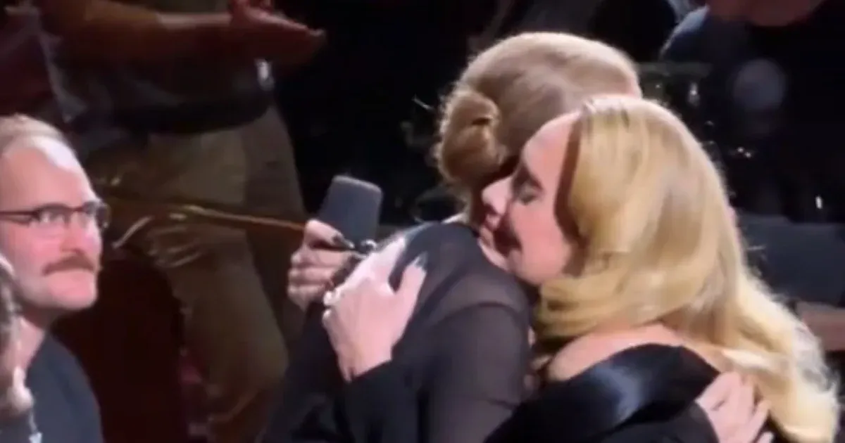Adele félbeszakította koncertjét, hogy meghatódva ölelkezhessen Céline Dionnal