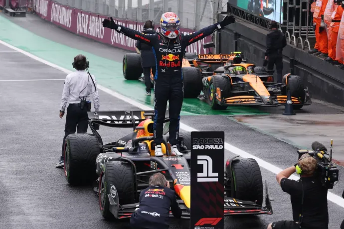 Verstappen a 17. helyről indulva nyerte a Brazil Nagydíjat, 62 pontra növelte előnyét Norris előtt