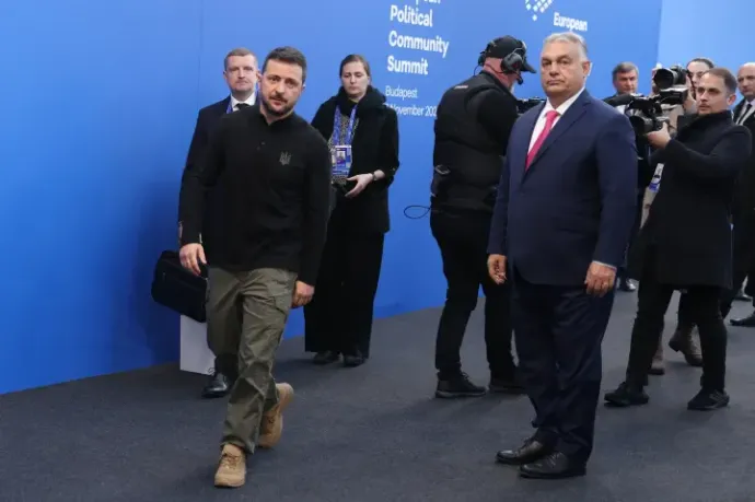 Zelensky arrives at the Puskás Arena – Photo: Noémi Napsugár Melegh / Telex