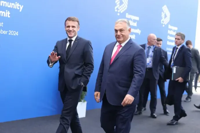 Charles Michel, Giorgia Meloni, Recep Tayyip Erdogan and Emanuel Macron arriving – Photo: Noémi Napsugár Melegh / Telex