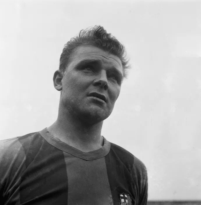 Kubala a Barcelona mezében 1953. szeptember 30-án – Fotó: Sepia Times / Universal Images Group / Getty Images