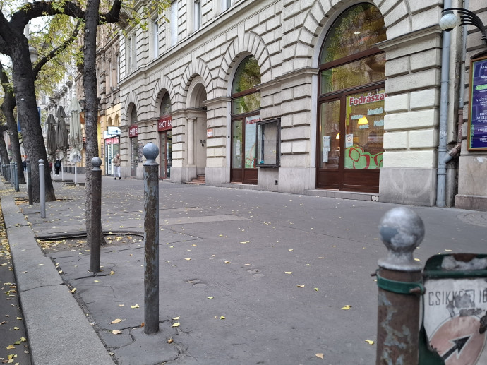 Pad helye a Nagykörúton, 2024 novemberében. Fotó: G7