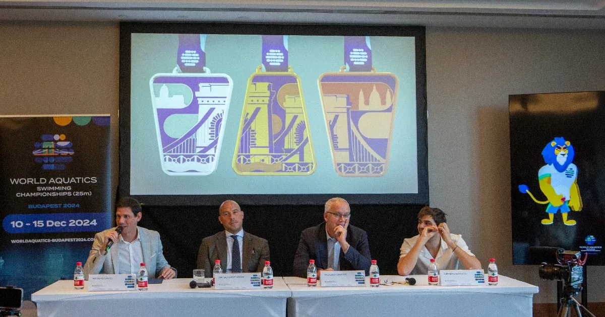 Egyedi formájú, különleges érmeket osztanak ki a budapesti rövidpályás úszó-vb-n