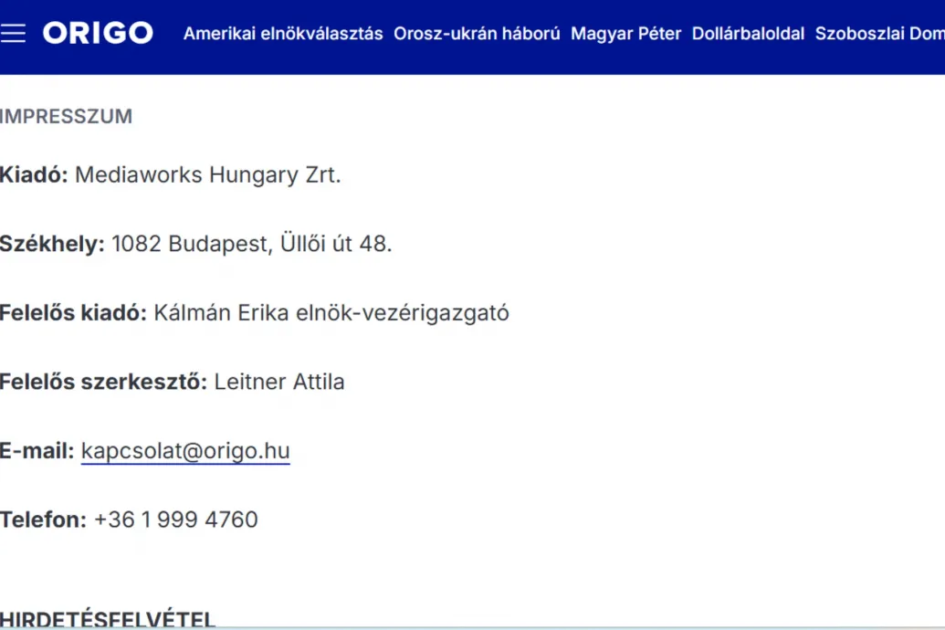 Változás az Origo vezetőségében, már nem Gábor László a lap felelős szerkesztője – Forrás: Telex.hu