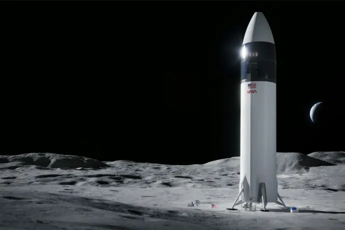 Új képeken mutatja meg a NASA és a SpaceX, hogy is képzelik el a holdra szállást