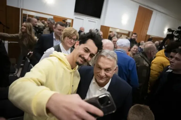 Viktor Orbán at a public forum in Páty, 18 November 2024 – Photo by Vivien Benko Cher / Prime Minister's Press Office / MTI