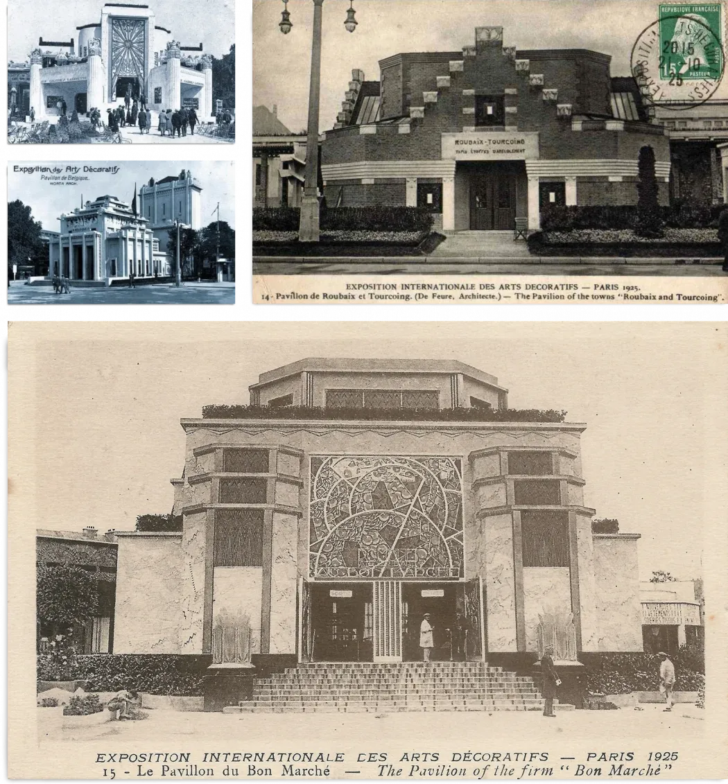 Képeslapok az 1925-ös párizsi világkiállítás pavilonjairól