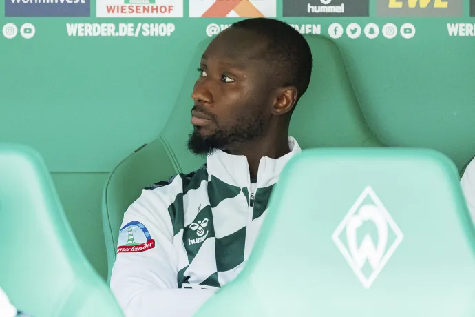 Naby Keïta a Werder Bremen kispadján 2024. február 10-én – Fotó: Max Ellerbrake / dpa / AFP