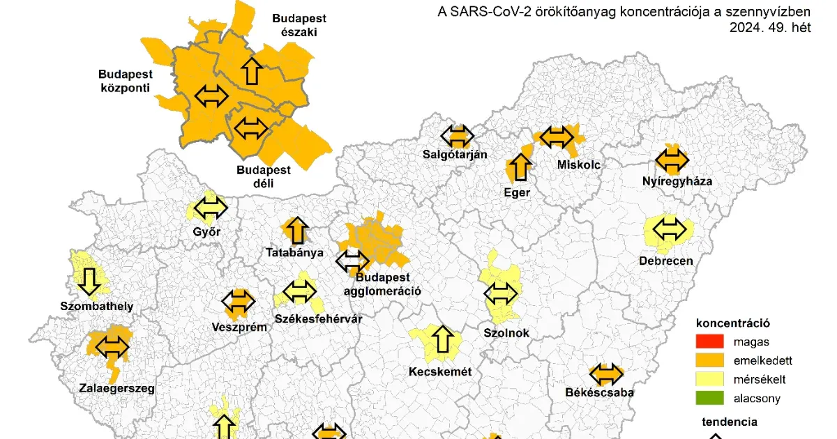 Megint beindult a koronavírus, emelkedik a szennyvízben mért örökítőanyag