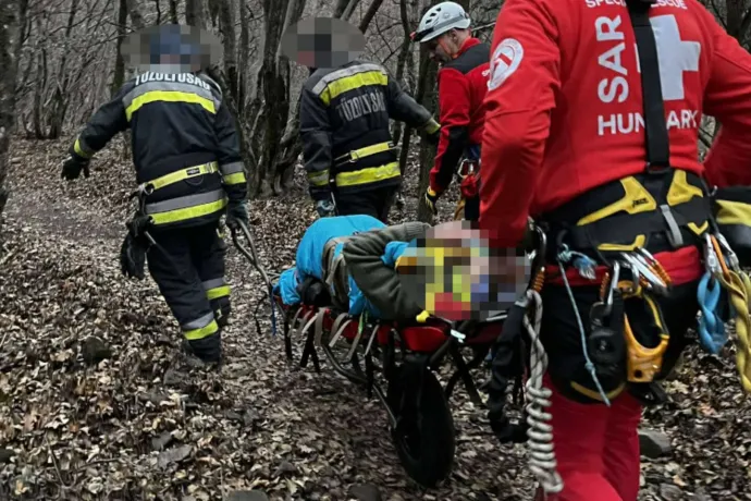 Annyira beállt a dereka, hogy hordágyon hozták le a hegyimentők a Remete-barlangtól