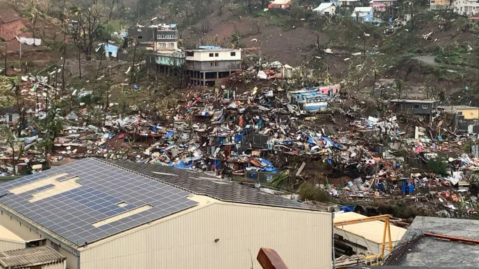 Romok Mayotte szigetén – Fotó: Kwezi / AFP 