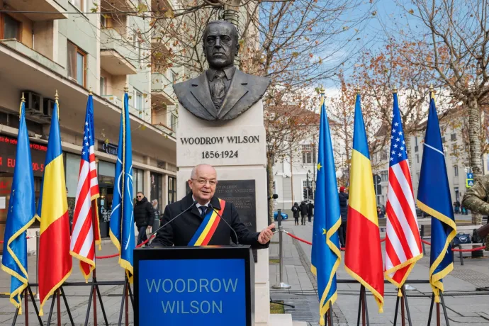 Újraavatták Woodrow Wilson mellszobrát Kolozsváron