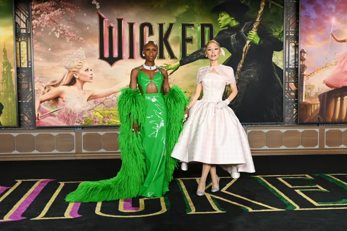 Cynthia Erivo és Ariana Grande a Wicked bemutatóján Los Angelesben – Fotó: Gilbert Flores / Getty Images