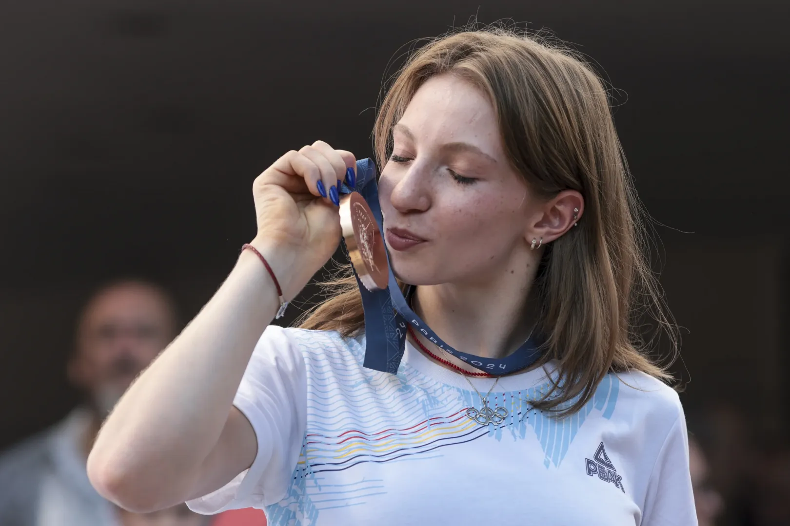 Ana Maria Bărbosu, amikor végre megkapta a bronzérmet – Fotó: George Călin / Inquam Photos