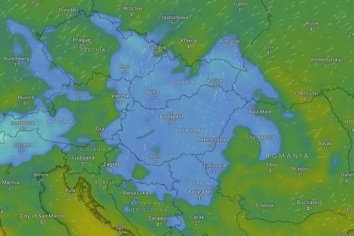 Semmi jót nem ígér az év első napjának időjárása