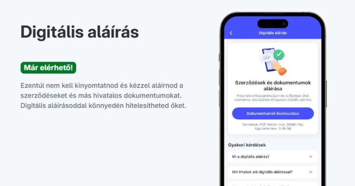 Már elektronikus aláírás is van a DÁP appban, csak még nem mindenkinek