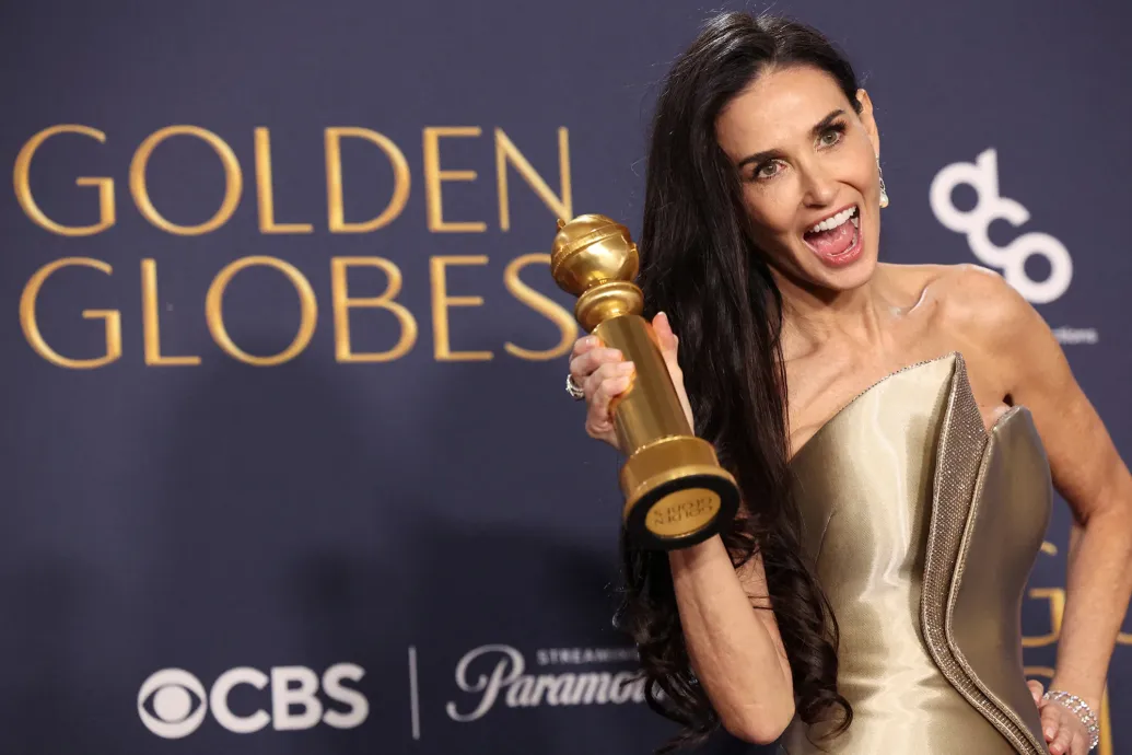 A popcornszínésznőnek elkönyvelt Demi Moore és egy előre leírt film miatt lett emlékezetes a Golden Globe – Forrás: Telex.hu