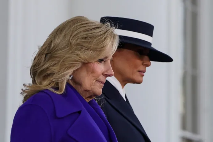 Jill Biden és Melania Trump. Fotó: Nathan Howard