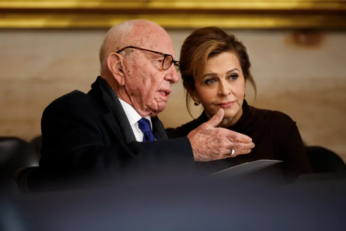 Rupert Murdoch ausztrál milliárdos, médiamogul magyaráz – Fotó: Chip Somodevilla / Getty Images / Pool / Reuters