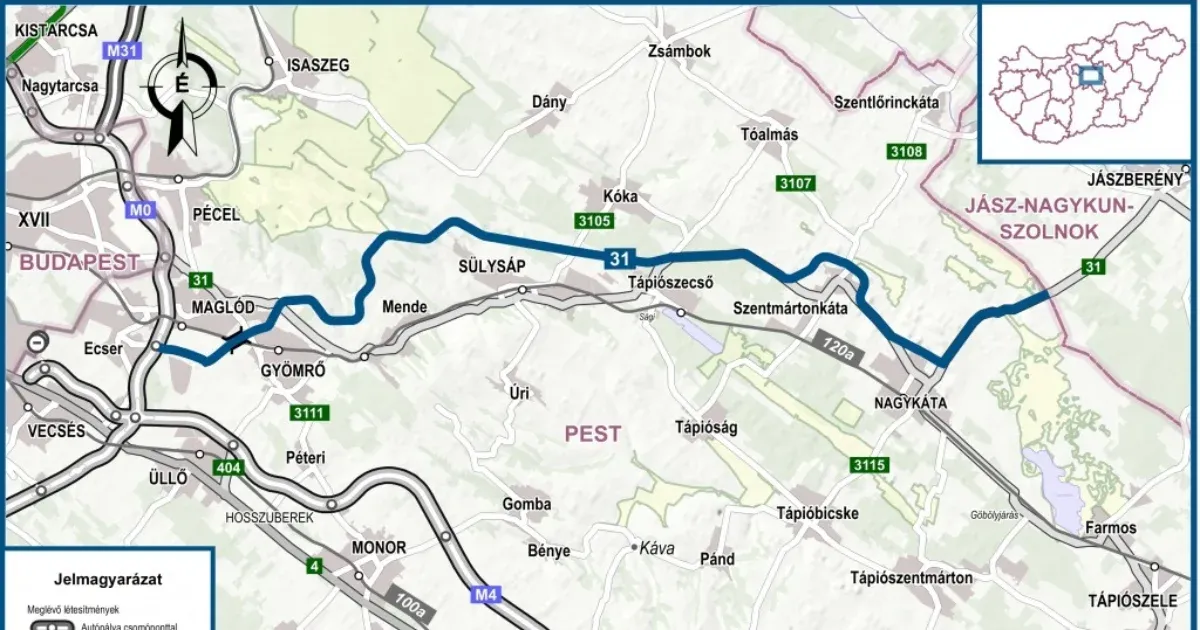 Hatott a lakossági ellenállás, újratervezik a 31-es út nyomvonalát