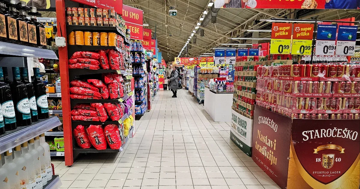 A horvátok úgy tiltakoztak a magas árak ellen, hogy nem vásároltak pénteken