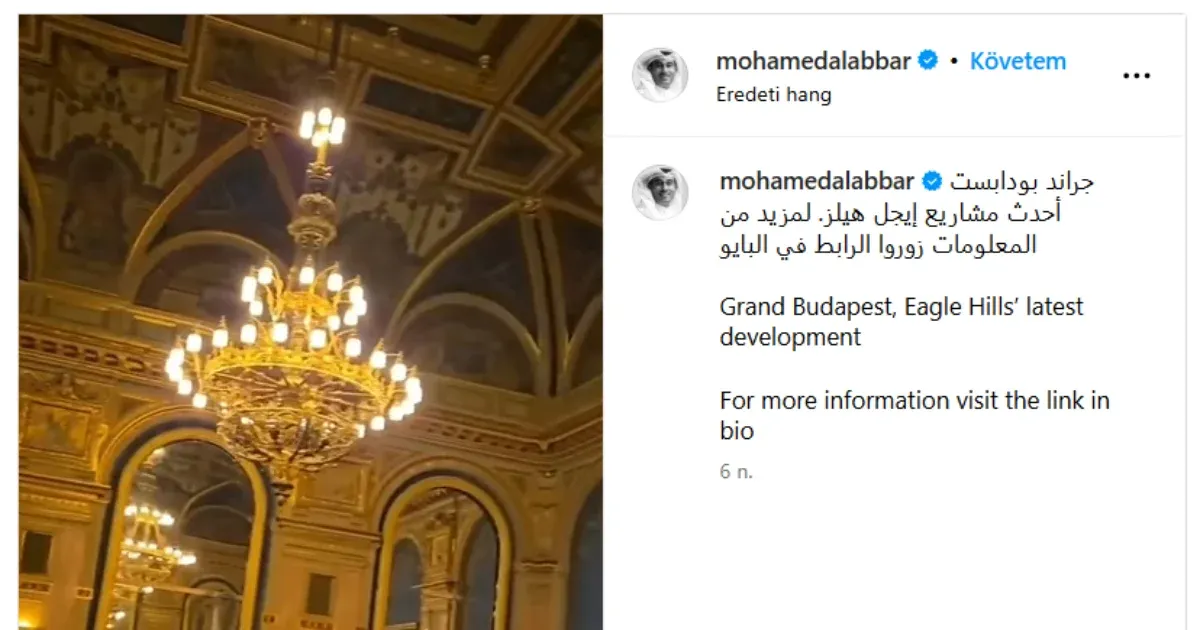 A Párisi Nagy Áruházból posztolt a Rákosrendezőt megvásárló Mohamed Alabbar, ott nyitna értékesítési központot