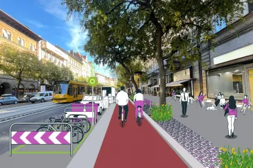 Józsefvárosban már idén látni lehet, hogy fog kinézni az átépített Nagykörút