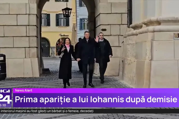 Iohannis első nyilvános útja a lemondása után a templomba vezetett