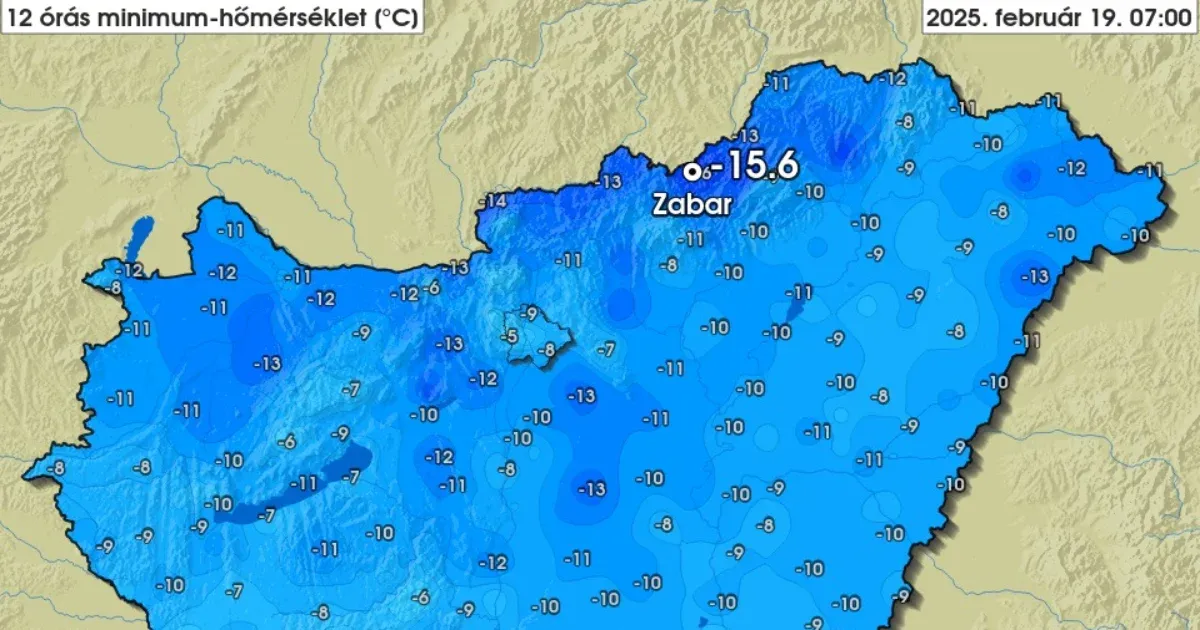 Három éve nem volt ilyen hideg Magyarországon
