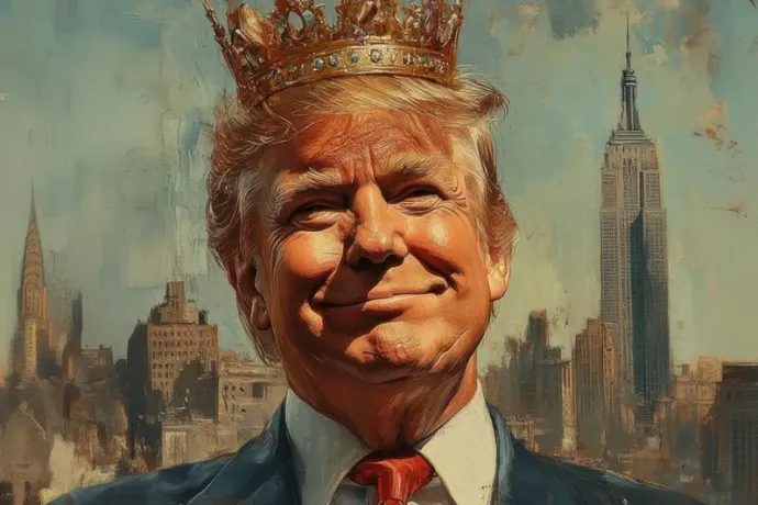 A Fehér Ház királynak nevezte Donald Trumpot, koronás képet osztottak meg róla