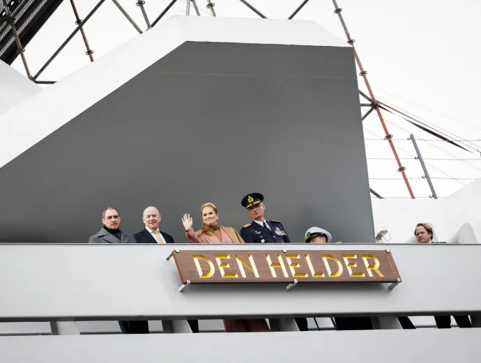 A Den Helder hivatalos keresztelőjét a Holland Királyság trónörökösnője végezte el – Fotó: Sem Van Der Wal / AFP