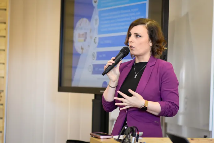 Parajdi Borbála a Hargita Business Center eseményén – Fotó: HBC Facebook-oldala